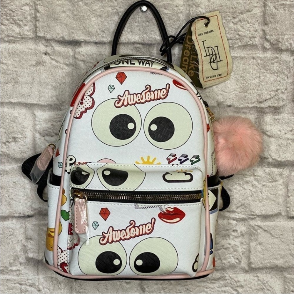 🎒👀🍌🖤💋😁Awesome Backpack with Fun Graphics
